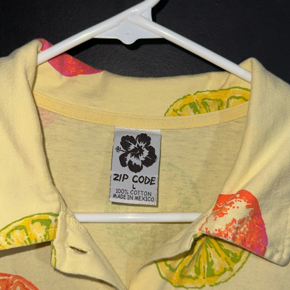 ZIP CODE Citrus Fruit Fit and Flare Maxi Dress Size: L Length: 53” - Picture 3 of 5